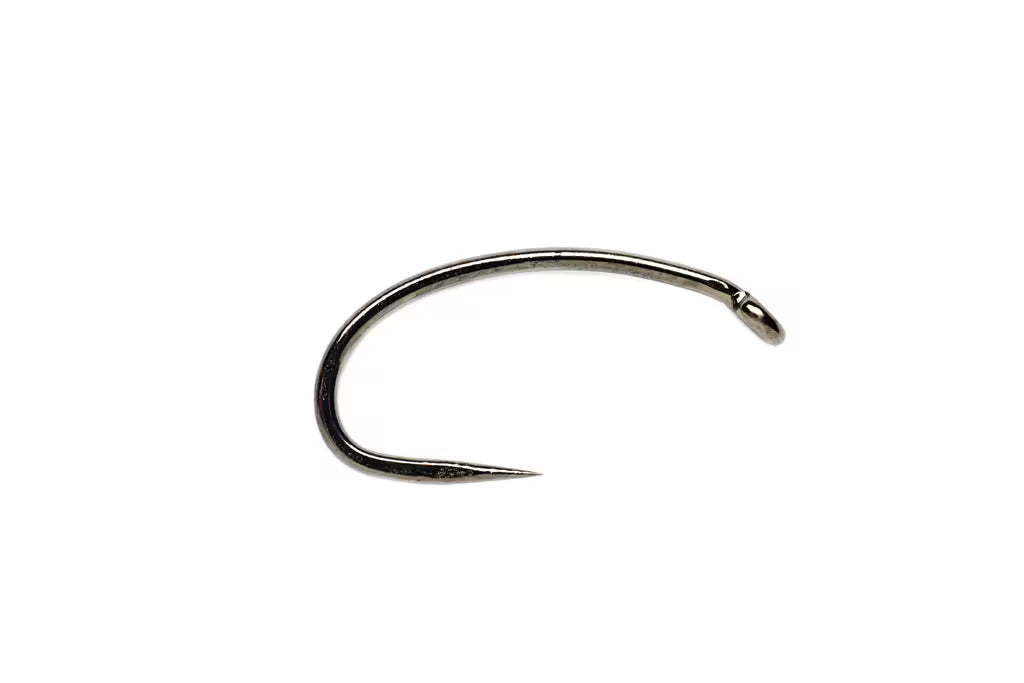 FM5115 - Heavyweight Grub Black Nickel Barbless Hook