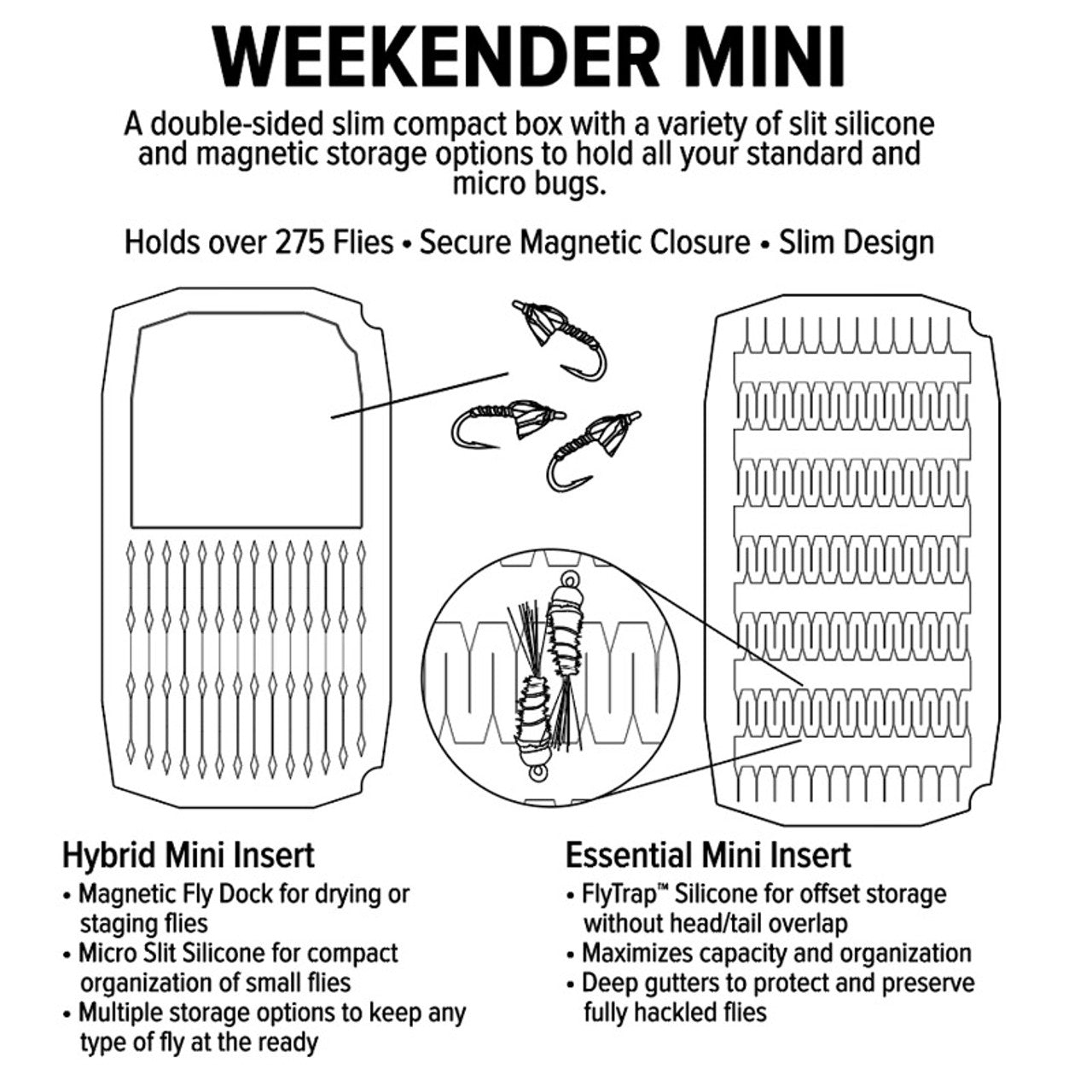 UPG Silicone Weekender Mini Fly Box
