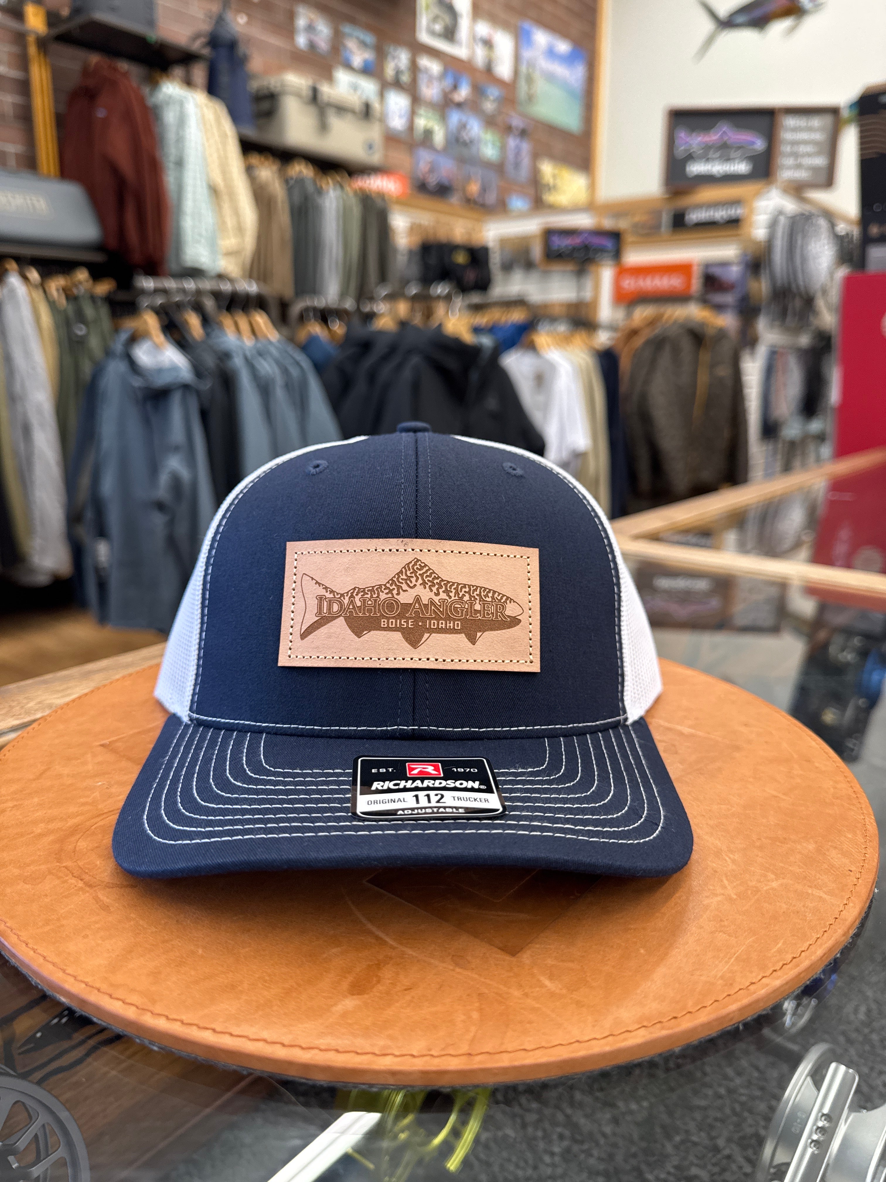 Idaho Angler Leather Patch Hat