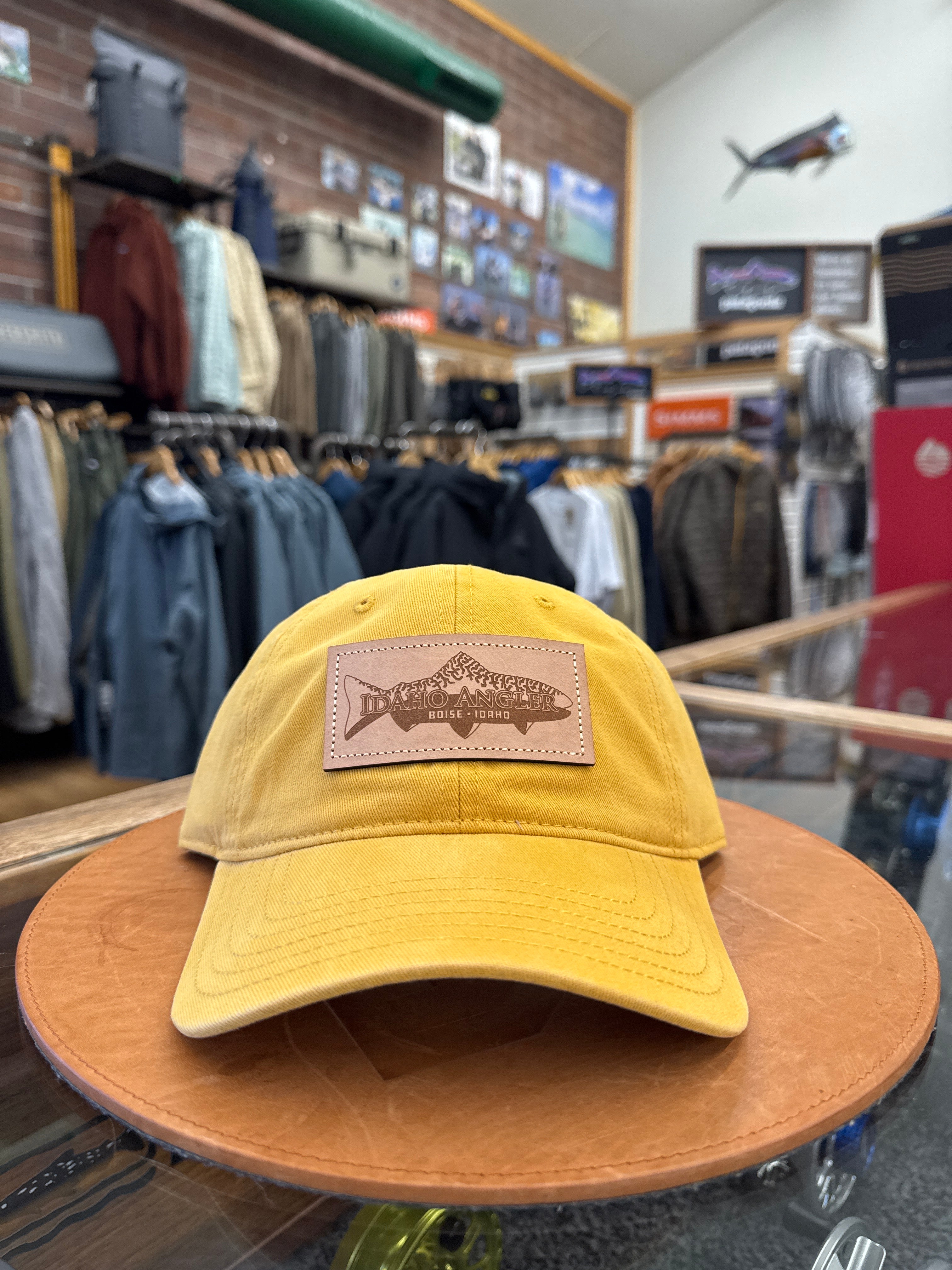 Idaho Angler Leather Patch Hat