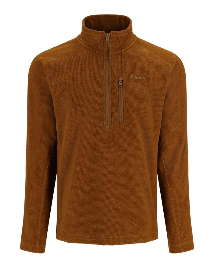 Simms Men's Rivershed-Half Zip Fleece Sweater