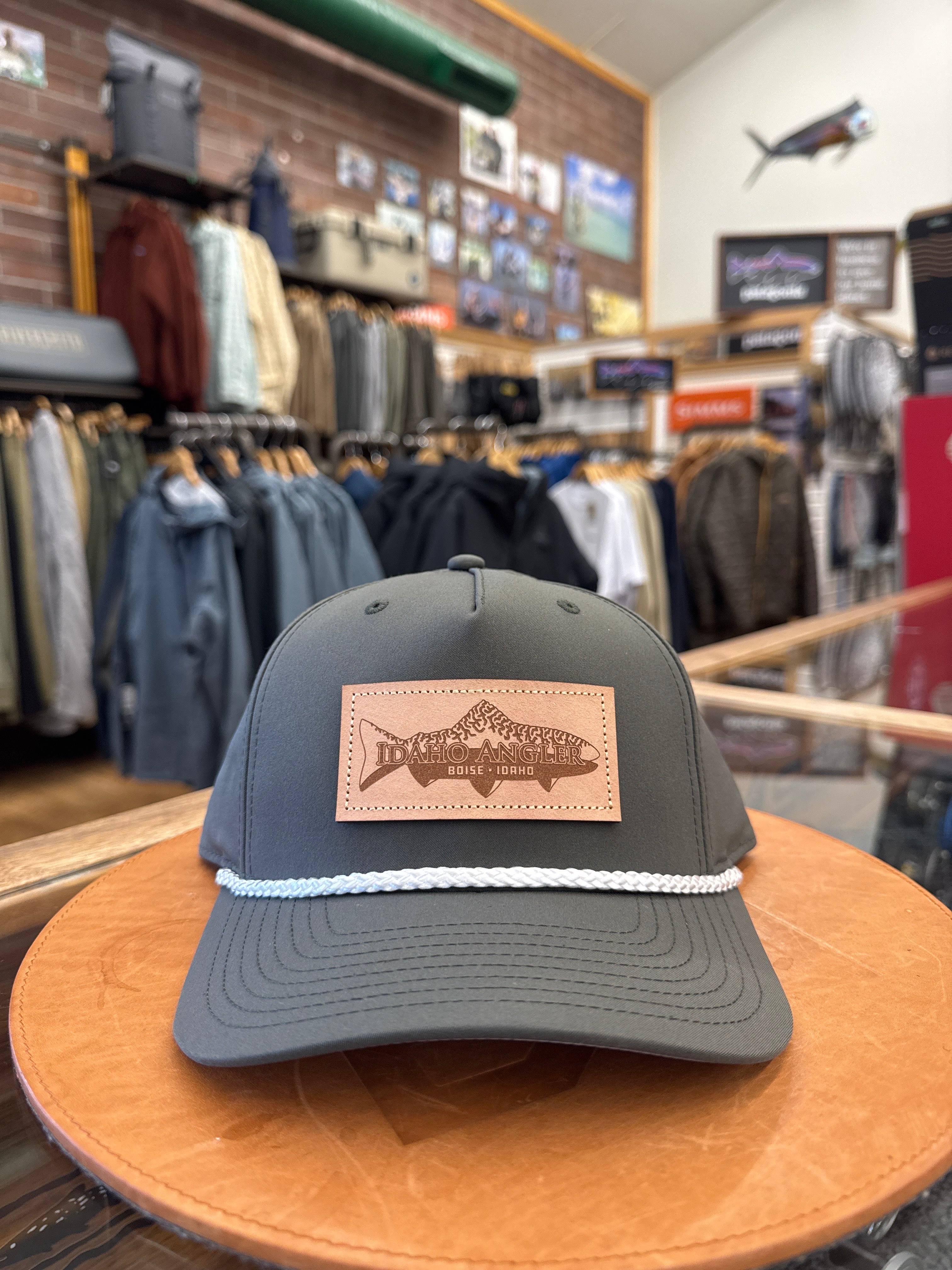 Idaho Angler Leather Patch Hat