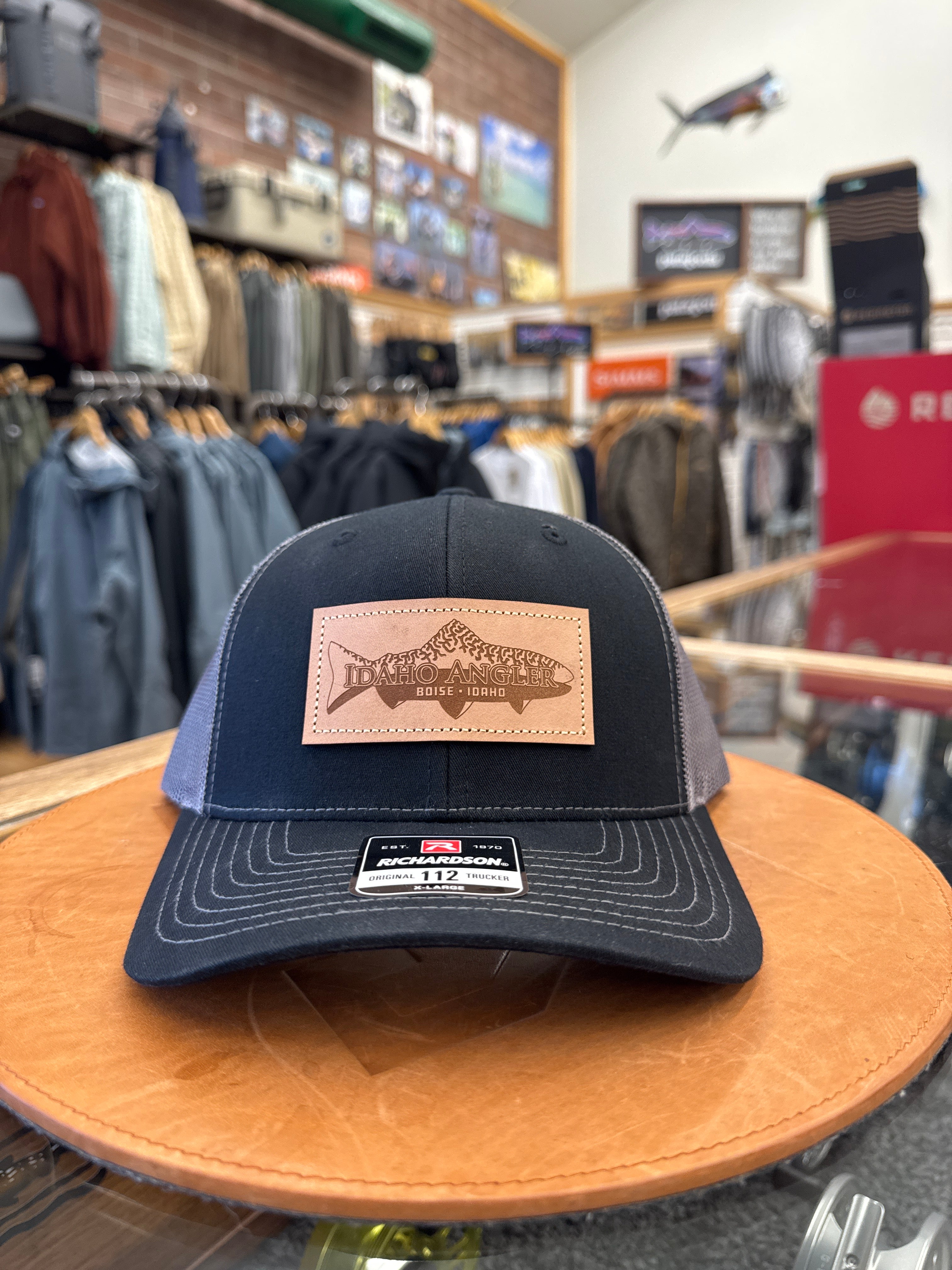 Idaho Angler Leather Patch Hat