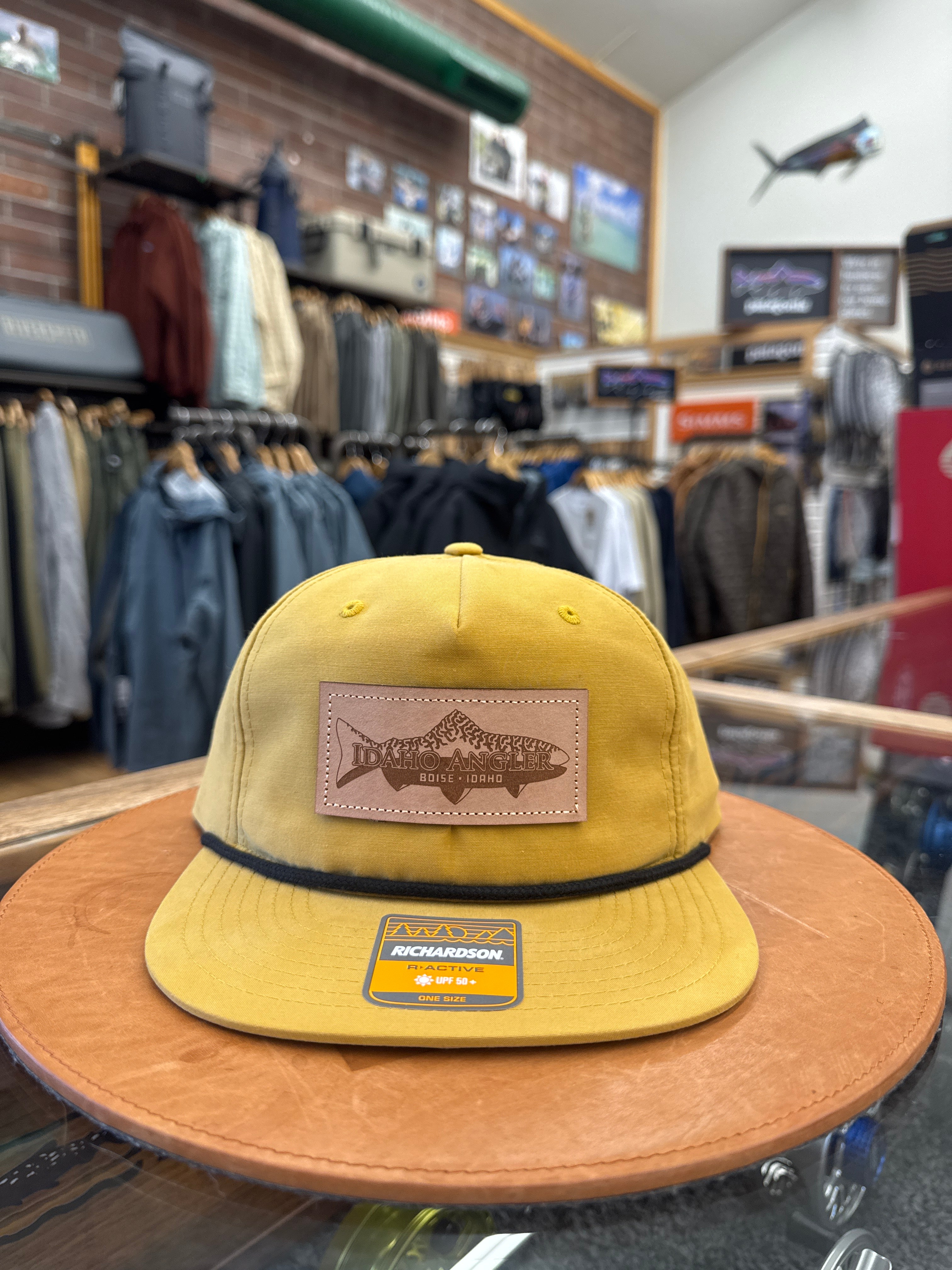 Idaho Angler Leather Patch Hat