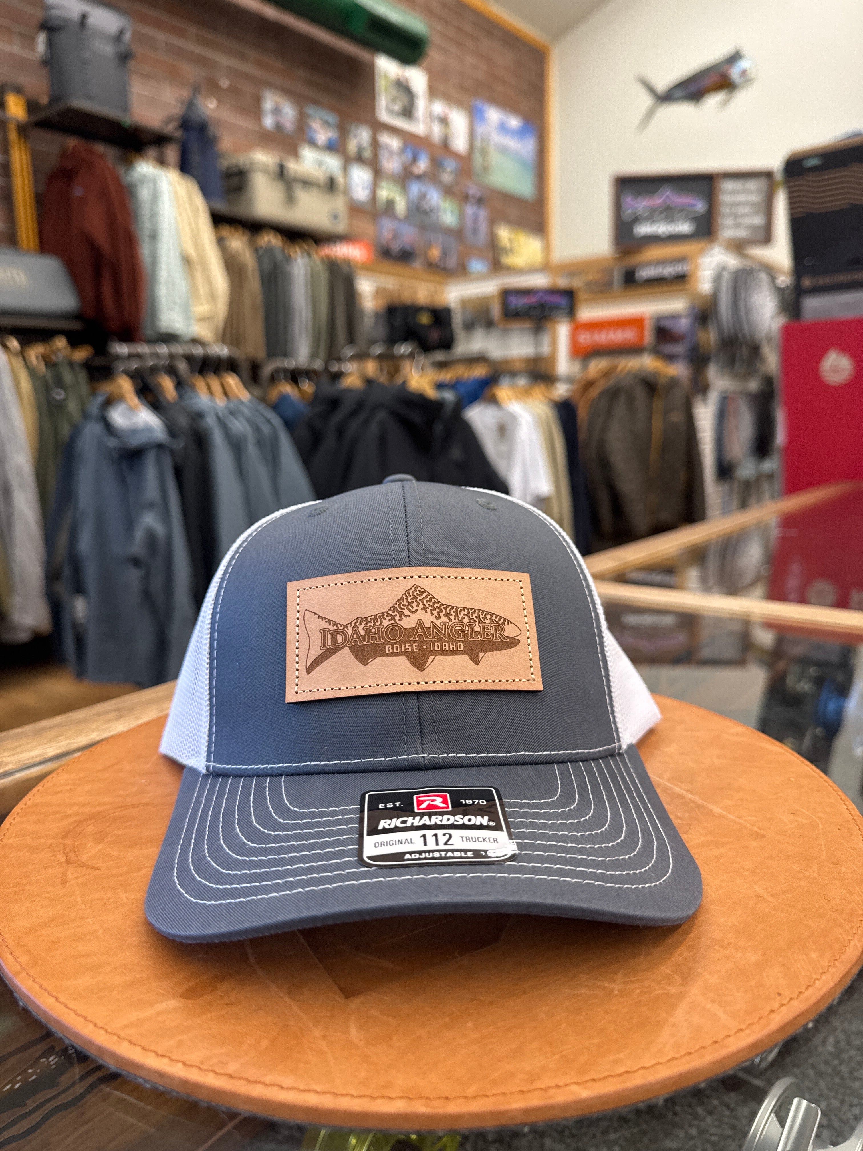 Idaho Angler Leather Patch Hat
