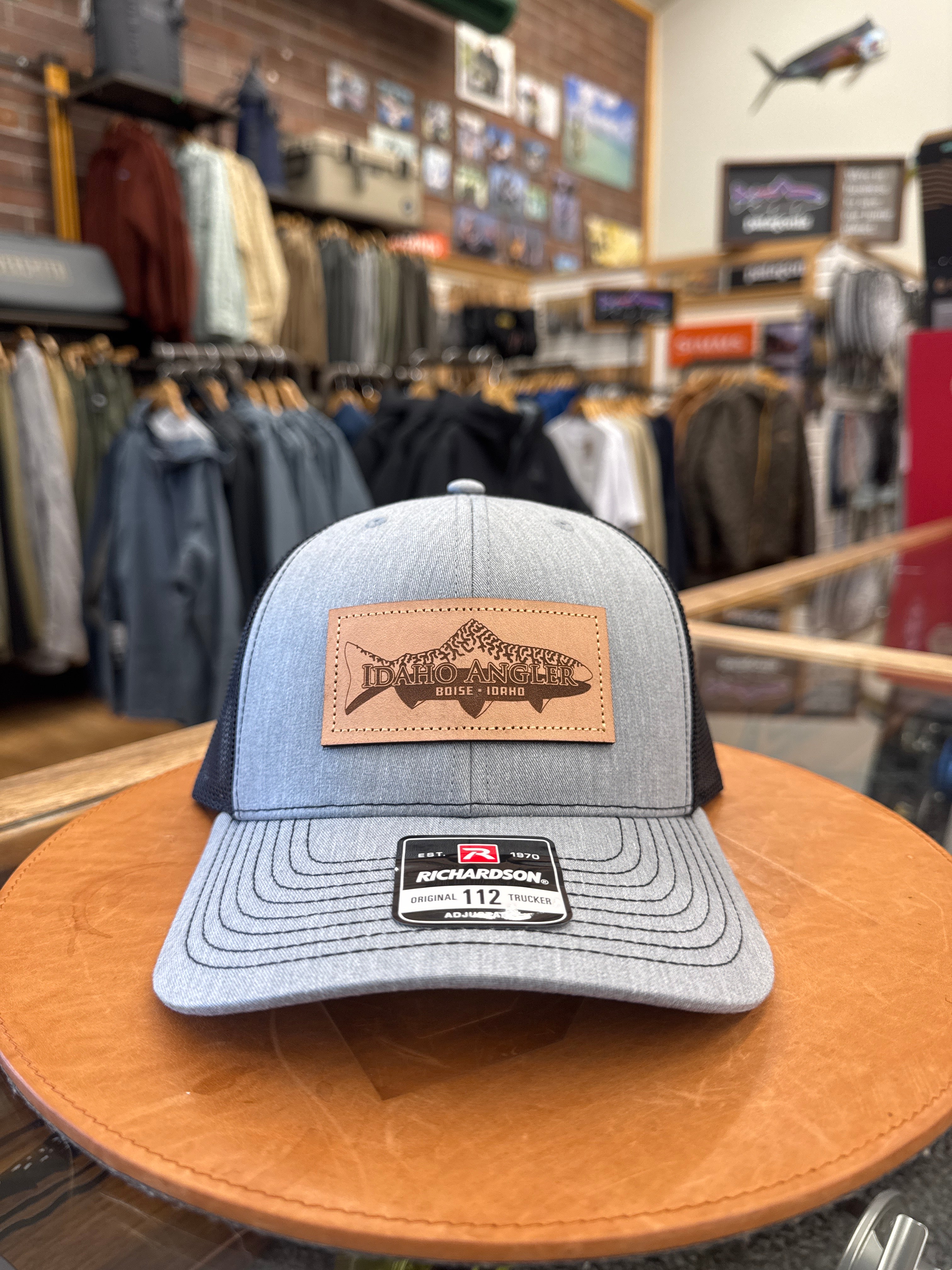 Idaho Angler Leather Patch Hat