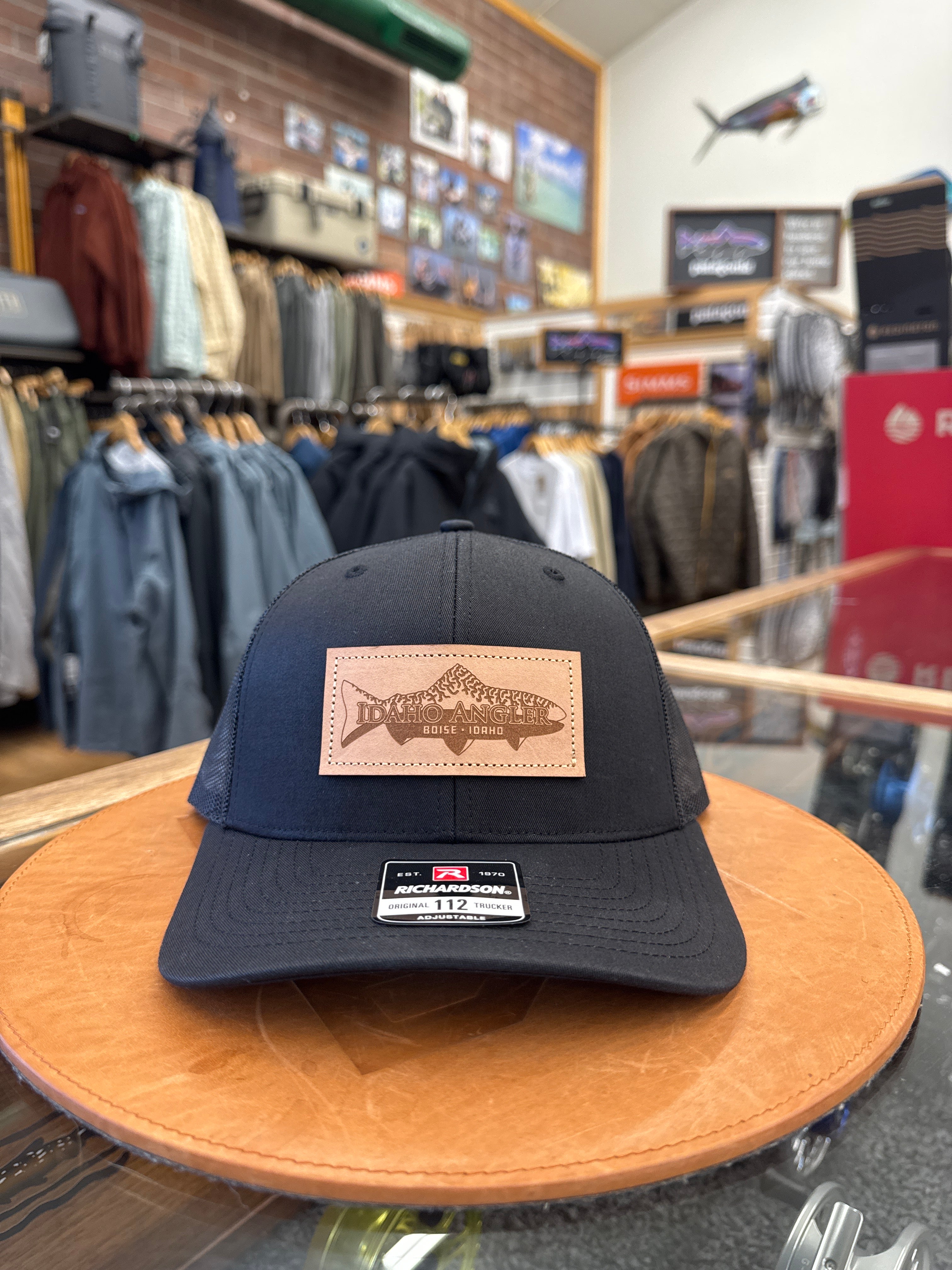 Idaho Angler Leather Patch Hat