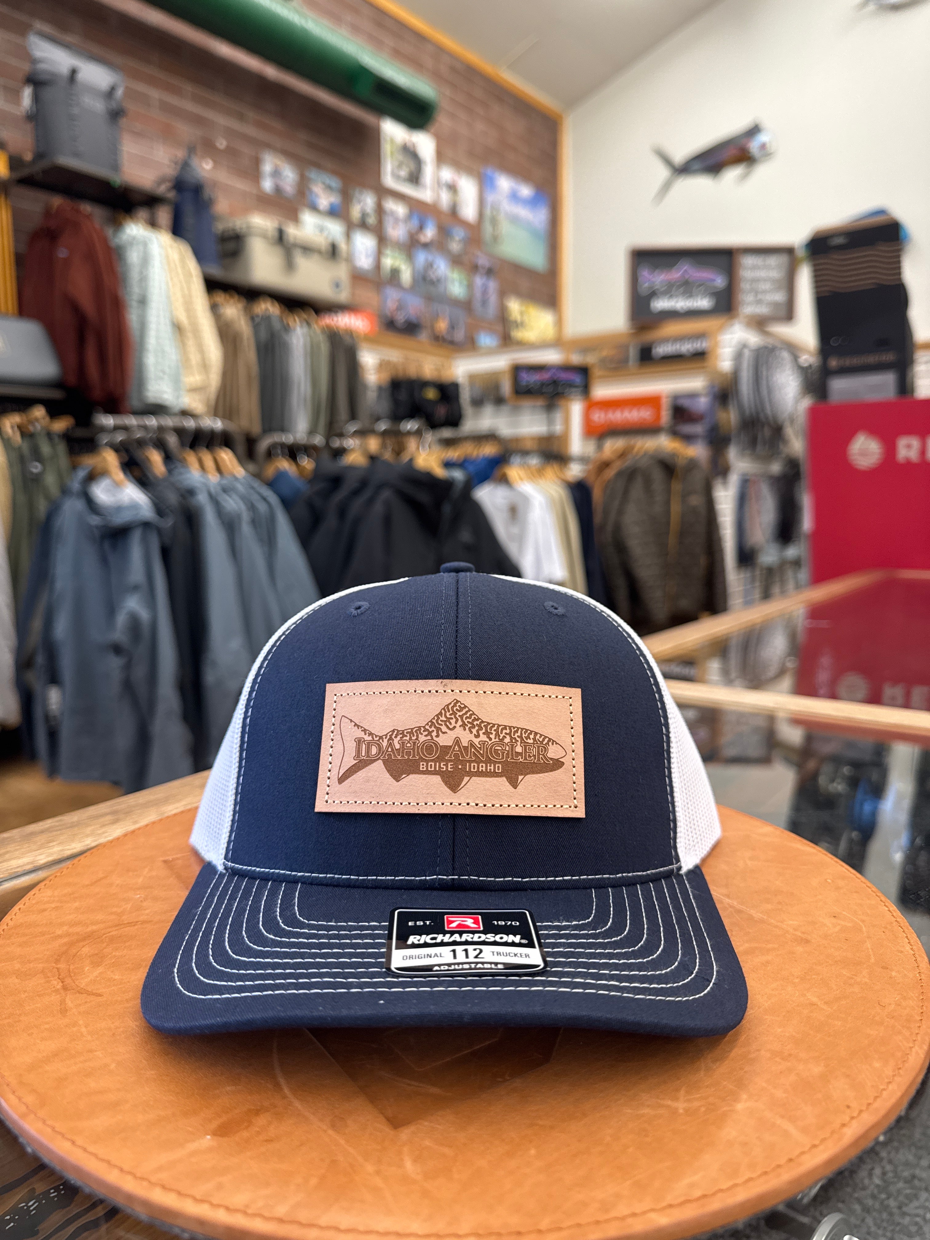 Idaho Angler Leather Patch Hat