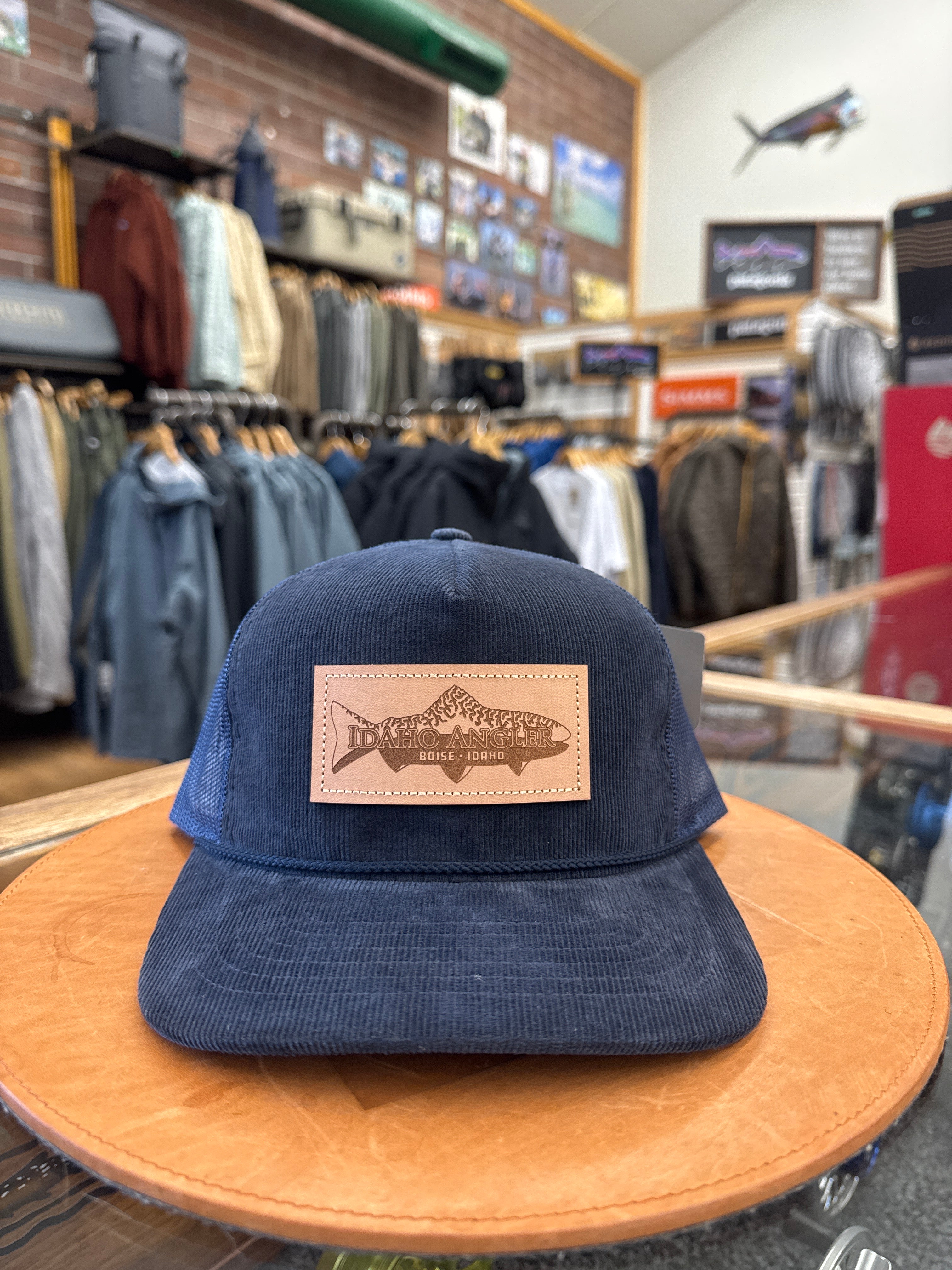 Idaho Angler Leather Patch Hat