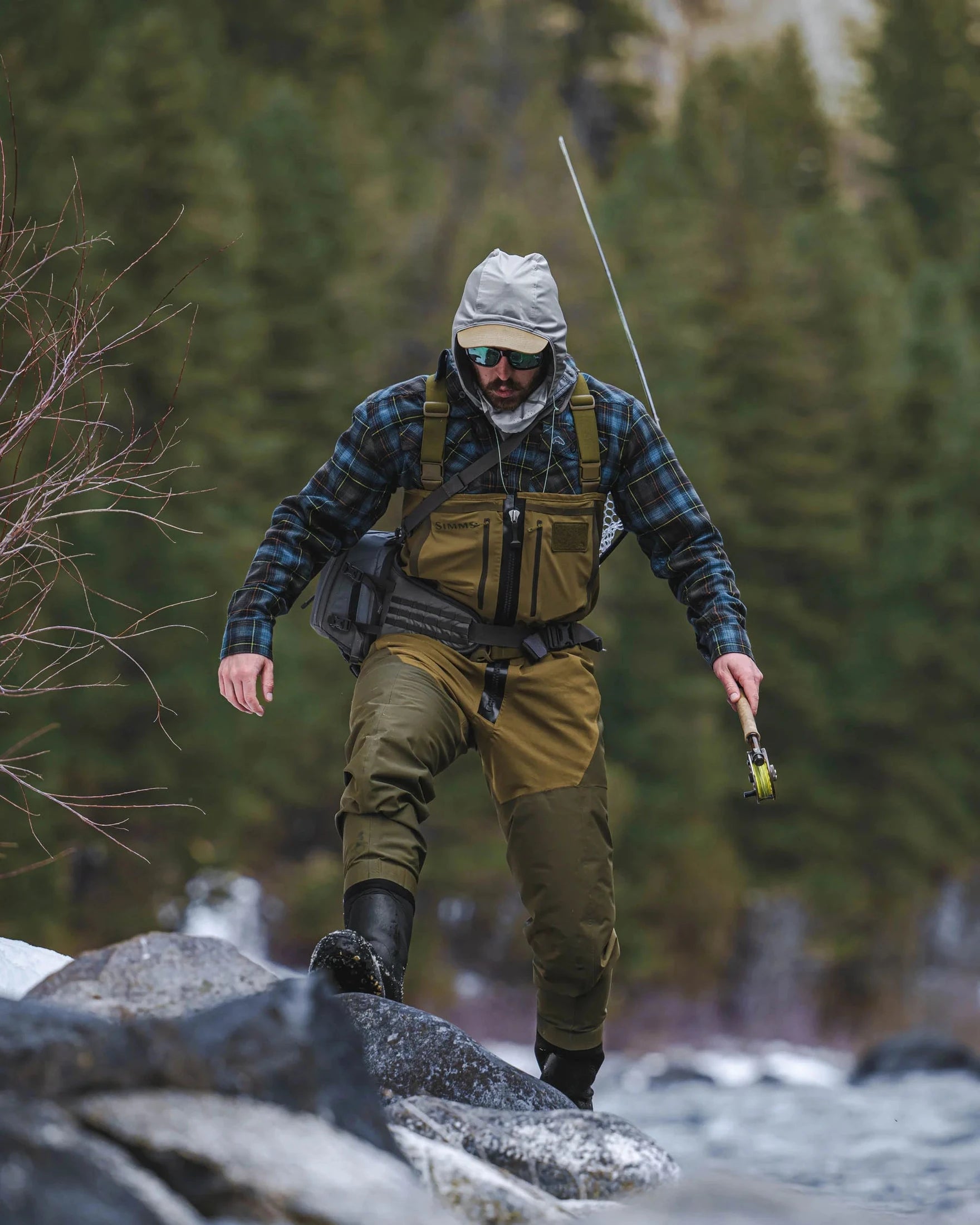 Simms Men's Freestone Z Bootfoot Waders - Rubber Sole
