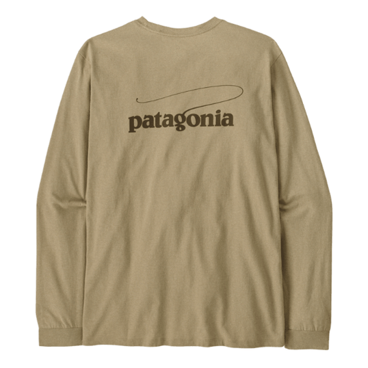 Patagonia Men's Long-Sleeved Casting Logo Responsibili-Tee