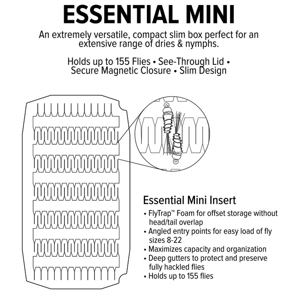 UPG Foam Essential Mini Fly Box