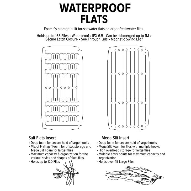 UPG Foam Salt WP Flats Large Fly Box