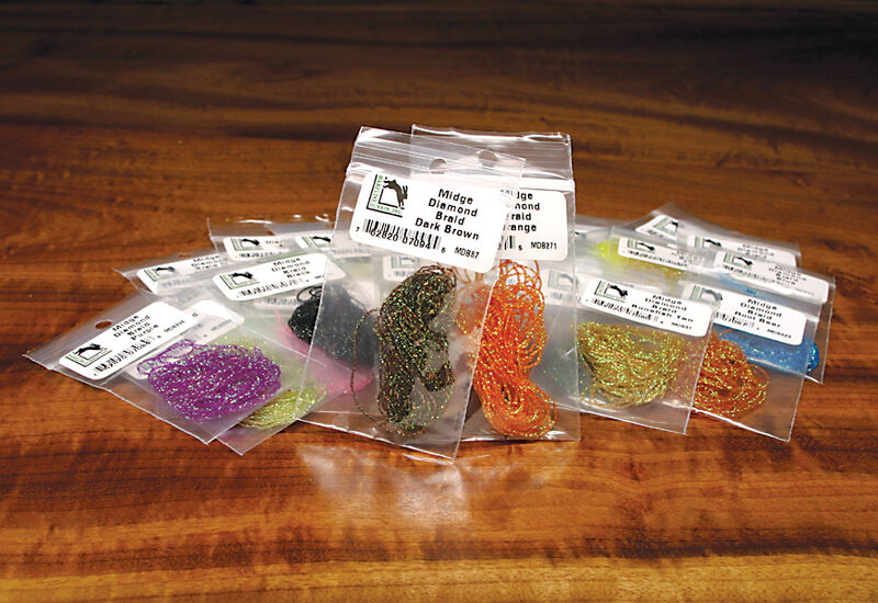 Hareline Dubbin Midge Diamond Braid - Thumbnail 2